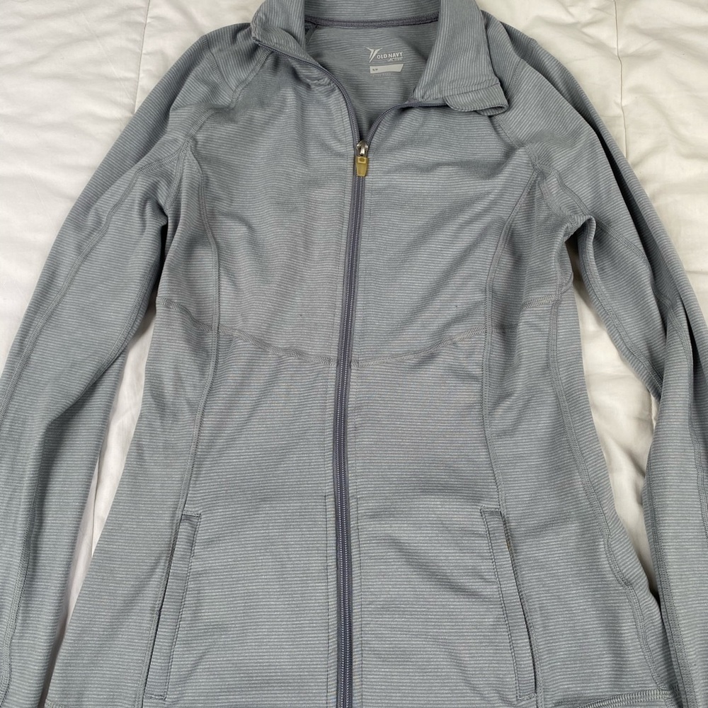 Grey activewear jacket